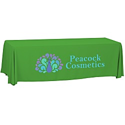 Serged Open-Back Polyester Table Throw - 8' - 24 hr
