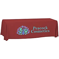 Serged Open-Back Polyester Table Throw - 8 feet - 24 hr