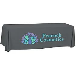 Serged Open-Back Polyester Table Throw - 8' - 24 hr