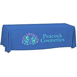 Serged Open-Back Polyester Table Throw - 8' - 24 hr