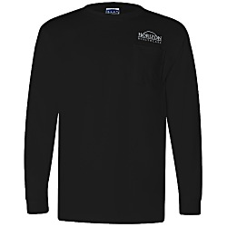 Bayside LS Pocket T-Shirt - Colors