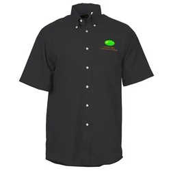 Soil Release Button Down SS Poplin Shirt - Men's