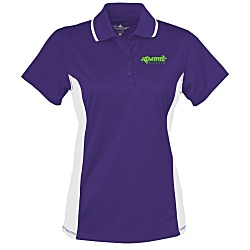 Tipped Colorblock Wicking Polo - Ladies' - Embroidered