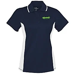 Tipped Colorblock Wicking Polo - Ladies' - Embroidered