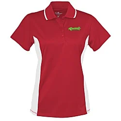 Tipped Colorblock Wicking Polo - Ladies' - Embroidered