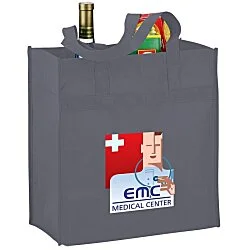 Polypropylene Reusable Grocery Bag - 14" x 13" - Full Color