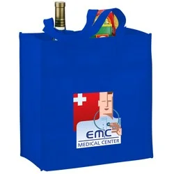 Polypropylene Reusable Grocery Bag - 14" x 13" - Full Color