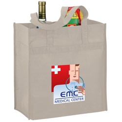 Polypropylene Reusable Grocery Bag - 14" x 13" - Full Color