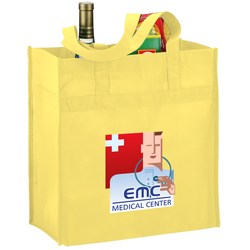 Polypropylene Reusable Grocery Bag - 14" x 13" - Full Color