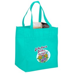 Polypropylene Reusable Grocery Bag - 15" x 13" - Full Color