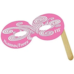 Round Mask with Stick - Colors