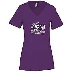 Bella+Canvas Relaxed V-Neck T-Shirt - Ladies’ - Screen