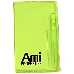 Memo Book with Flat Pen - Translucent