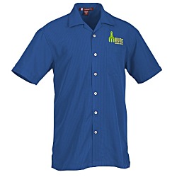 Harriton Barbados Textured Camp Shirt - Men's
