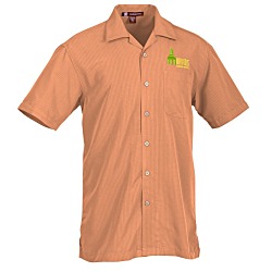 Harriton Barbados Textured Camp Shirt - Men's
