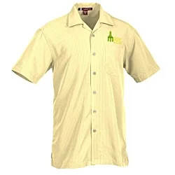 Harriton Barbados Textured Camp Shirt - Men's
