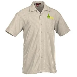 Harriton Barbados Textured Camp Shirt - Men's
