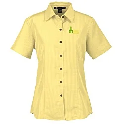 Harriton Barbados Textured Camp Shirt - Ladies'