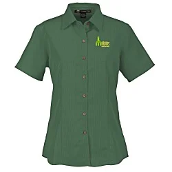 Harriton Barbados Textured Camp Shirt - Ladies'