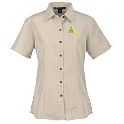 Harriton Barbados Textured Camp Shirt - Ladies'