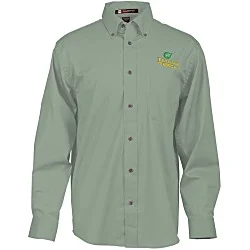 Harriton Twill Shirt with Stain Release - Men's