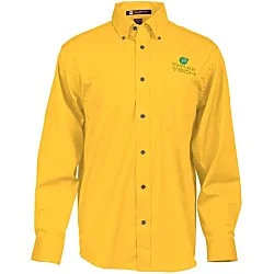 Harriton Twill Shirt with Stain Release - Men's