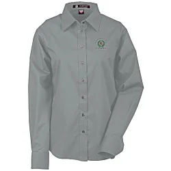 Harriton Twill Shirt with Stain Release - Ladies'