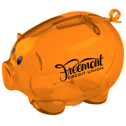 Action Piggy Bank - Translucent
