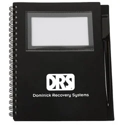 Business Card Notebook with Pen - Opaque - 24 hr