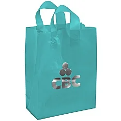 Soft-Loop Frosted Shopper - 13" x 10" - Foil