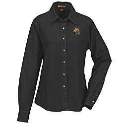 Washed Denim Long Sleeve Shirt - Ladies'