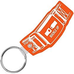 Safety Belt Soft Keychain - Translucent