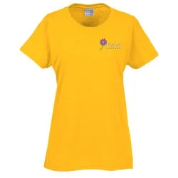 Gildan 5.3 oz. Cotton T-Shirt - Ladies' - Embroidered