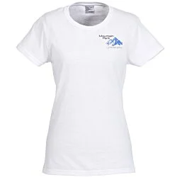 Gildan 5.3-oz Cotton T-Shirt - Ladies' - Embroidered