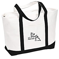 Large Heavyweight Cotton Canvas Boat Tote - Screen