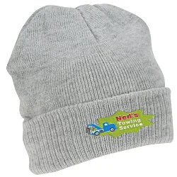 Rib Knit Beanie with Cuff