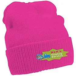 Rib Knit Beanie with Cuff