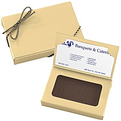 Business Card Chocolate Treat - Happy Holidays