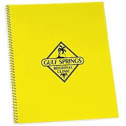 Poly Cover Notebook - 10-7/8 x 8-3/16 -Wide Rule-Translucent