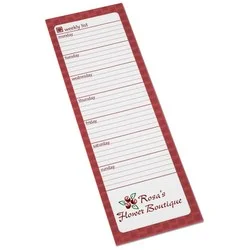 Souvenir Magnetic Manager Notepad - Weekly - 25 Sheet
