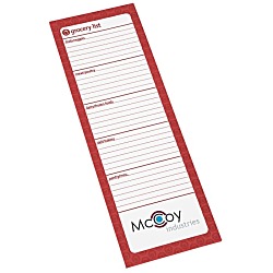Souvenir Magnetic Manager Notepad - Grocery - 25 Sheet
