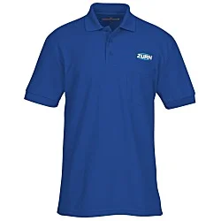 Soft Touch Pique Sport Shirt with Pocket - Men's