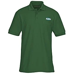 Soft Touch Pique Sport Shirt with Pocket - Men's