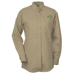 Soil Release Button Down Poplin Shirt - Ladies' - 24 hr