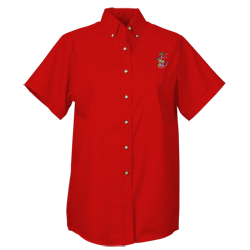 Soil Release Button Down SS Poplin Shirt - Ladies' - 24 hr