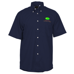 Soil Release Button Down SS Poplin Shirt - Men's - 24 hr