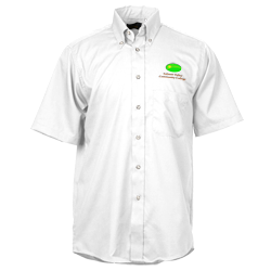 Soil Release Button Down SS Poplin Shirt - Men's - 24 hr