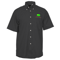 Soil Release Button Down SS Poplin Shirt - Men's - 24 hr