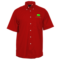 Soil Release Button Down SS Poplin Shirt - Men's - 24 hr