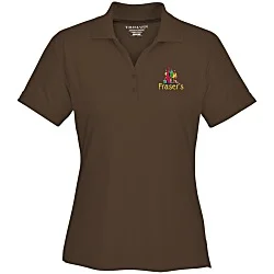Moreno Textured Micro Polo - Ladies' - Embroidered